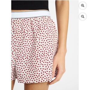 Women’s Sleepwear Cotton Boxer Shorts Sz Small (4-6) Strawberry Print NWT - NoBo